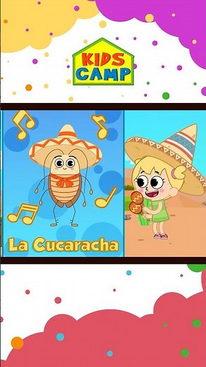 La Cucaracha Dance Party🪳💃 #shorts #kidssong #nurseryrhymes