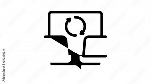 Front End Development Icon Animation Front End It Sphere, Html And Css Code, Internet Web Site Design And Painting