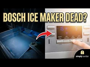 Bosch Ice Maker Not Working? 5 Fixes (90% Success Rate!)