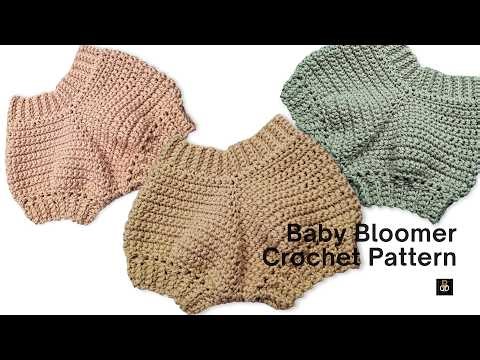 DIY Crochet Baby Diaper Cover | Beautiful Bloomers Pattern Step by Step