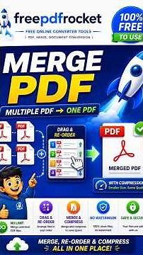 Merge PDF Online Free | Combine Multiple PDFs into One | Drag & Reorder Pages | Compress After Merge