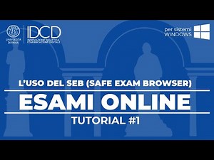 ESAMI ONLINE 1 - L' uso del SEB (Safe Exam Browser) per Windows - (KIRO - Università di Pavia)