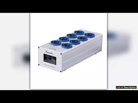 Pawalle tp80 EU Line filter socket lightning protection surge protection multifunction display volt