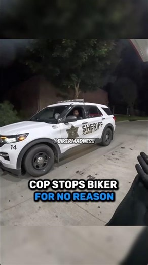 Cop Stops Biker For No Reason