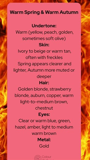 Colour Analysis: Warm Spring & Autumn. Do you know your season?