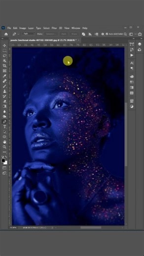 How to color cast photo to colorize in Photoshop #shorts