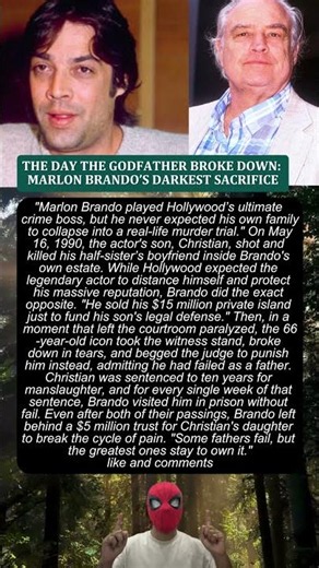 THE DAY THE GODFATHER BROKE DOWN: MARLON BRANDO’S DARKEST SACRIFICE