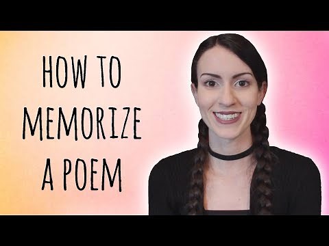5 Ways to Memorize a Poem