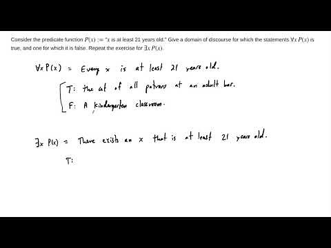 Example: Domains of Discourse