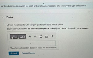Write a balanced equation for each of the following reactions a... | Filo