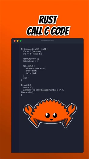 Call C Code from Rust #coding #rust