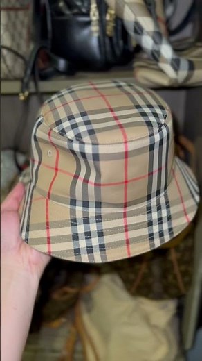 Burberry Vintage Check Bucket Hat #shorts