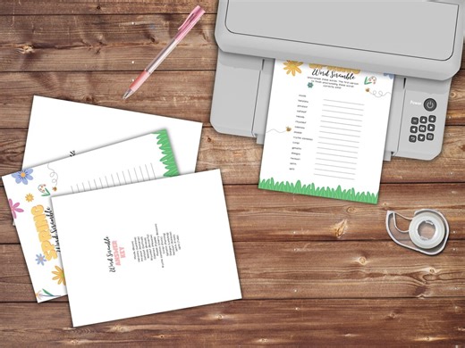 Spring Word Scramble Printable for Kids, Spring Activity Worksheet, Classroom Game, Homeschool Learning, Instant Download - Etsy