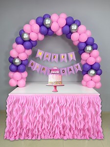 Table Arch Decoration for Birthday | MASS Art and Craft