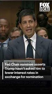 Trump's Federal Reserve nominee says he never promised to cut interest rates