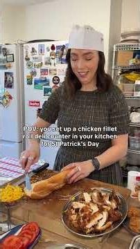 I set up my own chicken fillet roll deli at home ☘️ #londonfoodies #foodie #food#irishfood #irish
