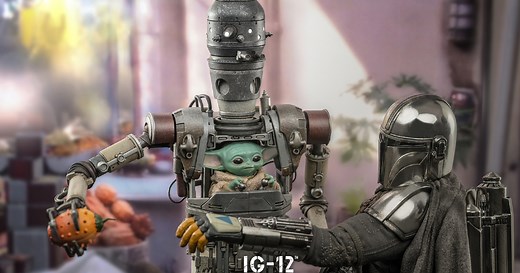 Hot Toys Star Wars IG-12 Comes With Grogu, Accessories for All