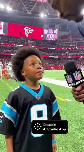 NFL Memes on Instagram: "Bryce Young speaks to an interviewer after a career game and a 30-27 overtime win against the Falcons. #aistudioapp #bryceyoung #carolinapanthers #panthers #falcons #atlantafalcons #kirkcousins"