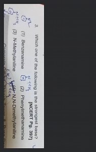 Which one of the following is the strongest base?... | Filo