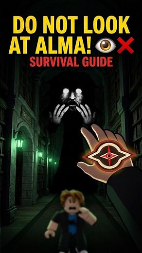 DOORS: The Arcihves. How to SURVIVE ALMA in Roblox 👁️ #shorts #robloxsdoors
