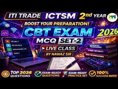 ICTSM Trade Theory 2nd Year 2026 | ITI CBT EXAM | MCQ set-2 🔥|100% Important Questions | nawaz study