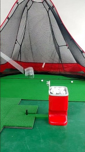 Tee Shot of Non Powered Automatic Golf Ball Dispenser _ Gravity Caddy 14sec