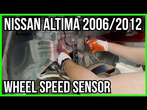 How to replace wheel speed sensor on a 2006 to 2012 Nissan Altima