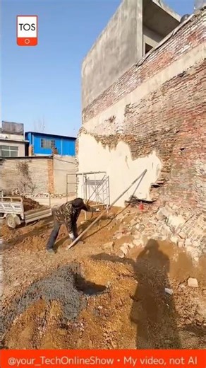 BRICK WALL dismantling skill 🧱🔨💥 #shorts #skills #crafts #demolition #satisfying