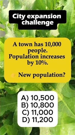🏘️ 10,000 People + 10% Increase – New Population? #shorts #iqvistax #iqtest #riddle
