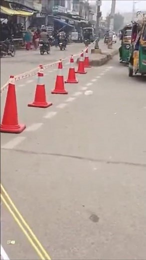 Road Barricades Use to Manage Traffic Flow And protect Workers.