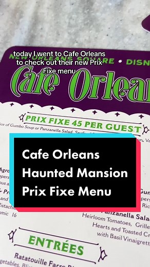 Cafe Orleans Review: Prix Fixe Menu Experience | Disneyland Foodie