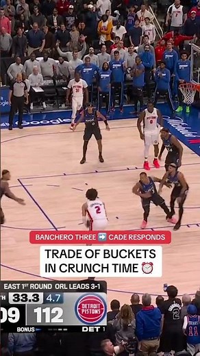 A trade of tough buckets as the clock winds down 🤯