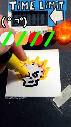 Can I draw Ghost Rider in 30 Seconds? 💛