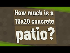 How much is a 10x20 concrete patio?
