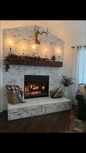 Fireplace Demo DIY: Faux Brick Fireplace Makeover
