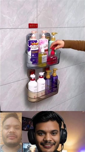 Stick It. Store It. Love the Space! | No Drill Suction Shower & Kitchen Storage Caddy #shorts