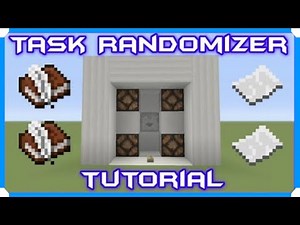 How To Build A Task Randomizer [Minecraft Bedrock Edition]