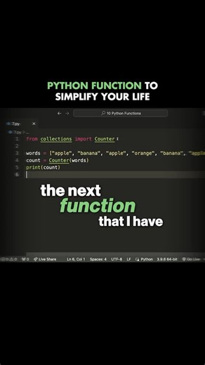Tim Ruscica on Instagram: "This Python feature will simplify your life."