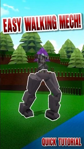 How you can build the EASIEST Walking Mech #shorts #roblox #buildaboat #babft