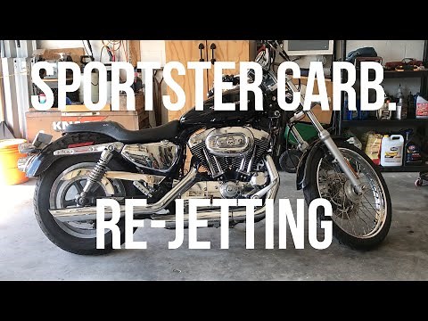 How To Harley Davidson Sportster Carburator Re-jetting.