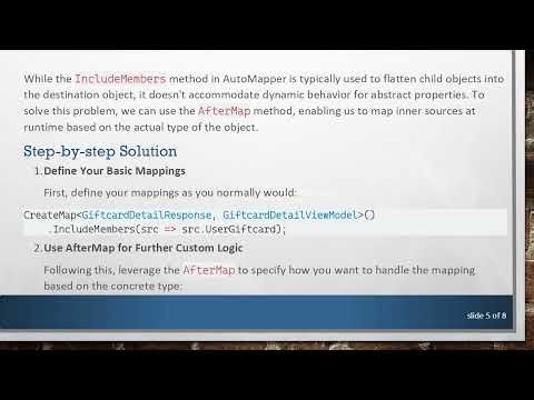 How to Successfully Map Abstract Properties with AutoMapper in C#
