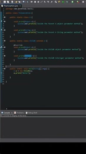 Polymorphism interview question #java #coding #programming