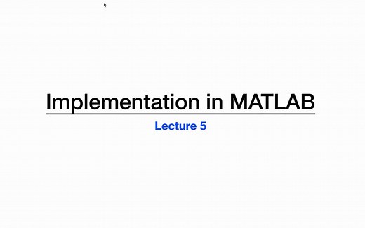 模型预测控制（2022春）lecture 5-1 Implementing MPC in MATLAB