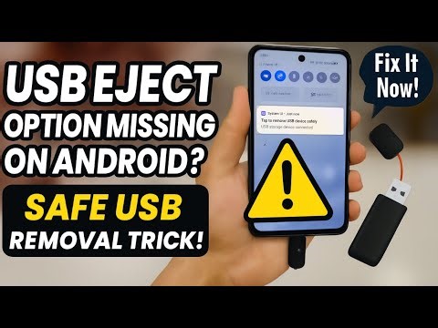 How to Safely Remove USB Pendrive from Android When "Safely Eject" Message Not Showing