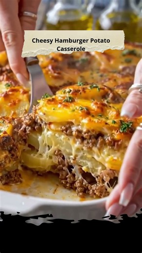 Cheesy Hamburger Potato Casserole