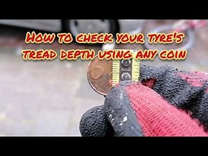 How to check your car's tyre tread depth (EASY) with any coin, on any tyre!