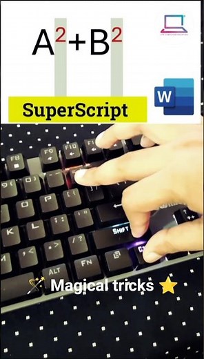 subscrept or superscript shortcut key 🔐 #subscribe #word #keyboard #shortcuts #beltron #shorts