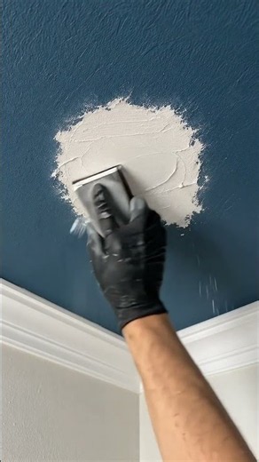 Ceiling Hole Repair 🤯 From Damaged to Seamless! #diy
