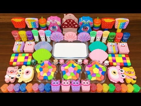 Relaxing Rainbow Slime Mixing LIVE | Glossy Pops & ASMR Sounds #122