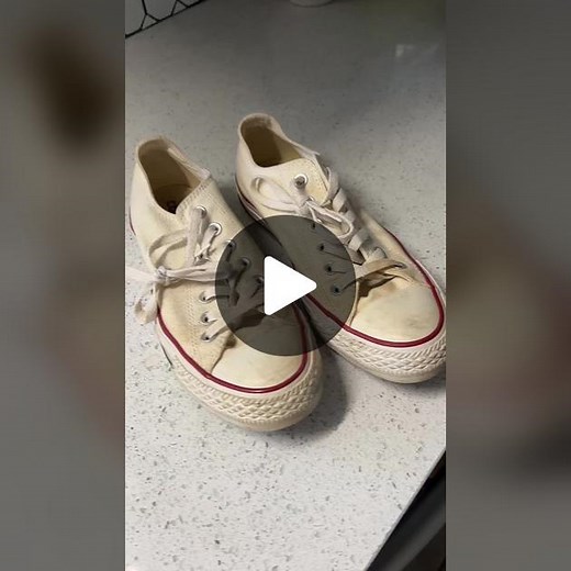 Cleaning White Converse with Ketchup Shoe Hack